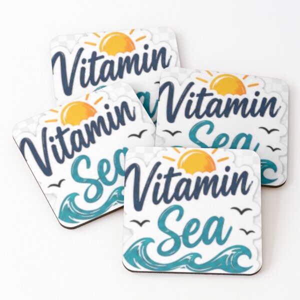 Item preview, Vitamin Sea – Summer Beach Waves Typography | Cute Summer Vacation Design designed and sold by ser-Ile.