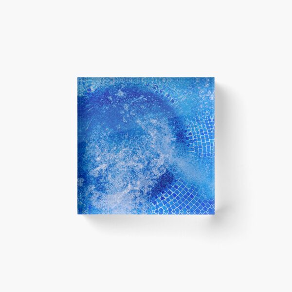 Item preview, Bubbling Blue Pool Water Over Mosaic Tiles With Whirlpool Jets Creating Foam and Motion designed and sold by Nmallia.