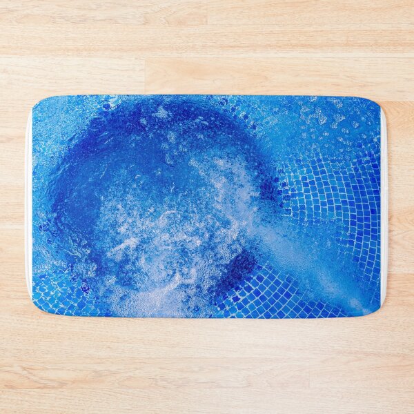 Item preview, Bubbling Blue Pool Water Over Mosaic Tiles With Whirlpool Jets Creating Foam and Motion designed and sold by Nmallia.