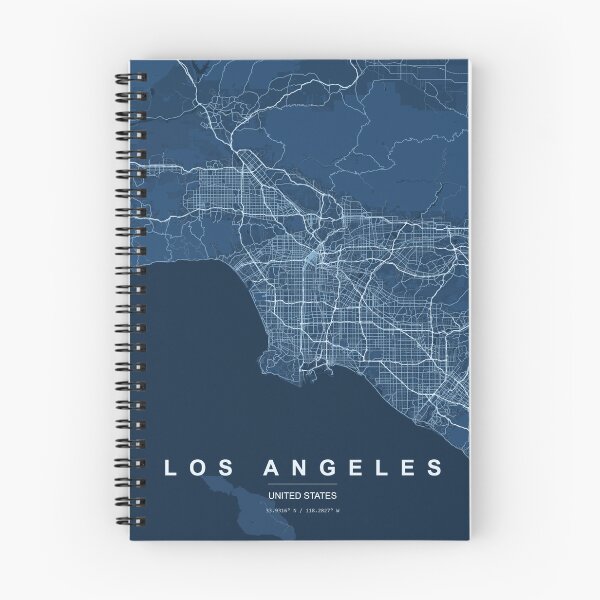 Item preview, Los Angeles Blueprint Map designed and sold by cosmoroutine.