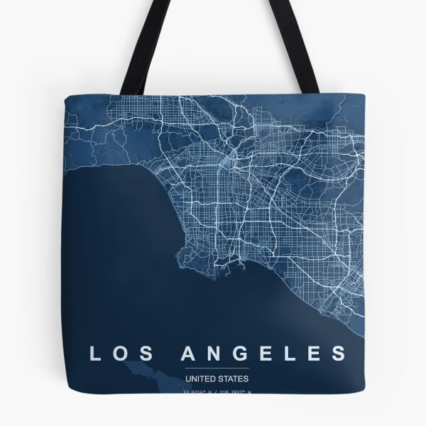 Item preview, Los Angeles Blueprint Map designed and sold by cosmoroutine.