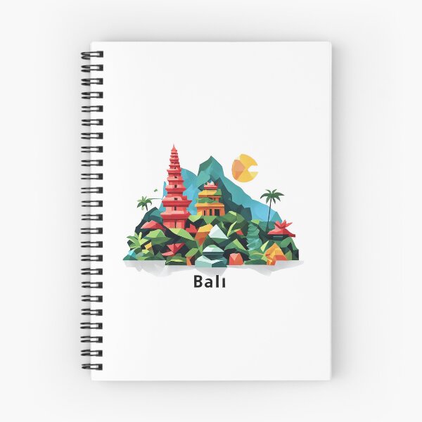 Item preview, Bali Indonesia Travel Poster - Abstract Tropical Island Temple Art designed and sold by OzzFrequency.