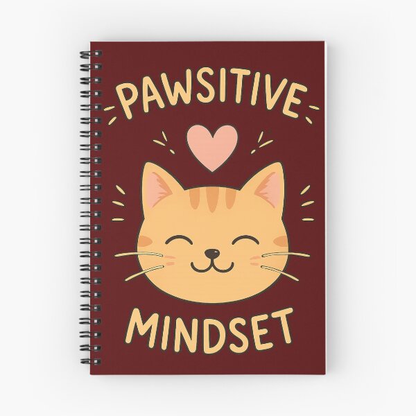 Item preview, Pawsitive Mindset – Cute Happy Cat designed and sold by Spark Cottage.