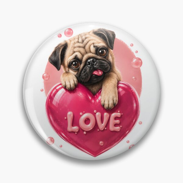 Item preview, Pug Love – It doesn't get more love than this! designed and sold by Peter Kaul.