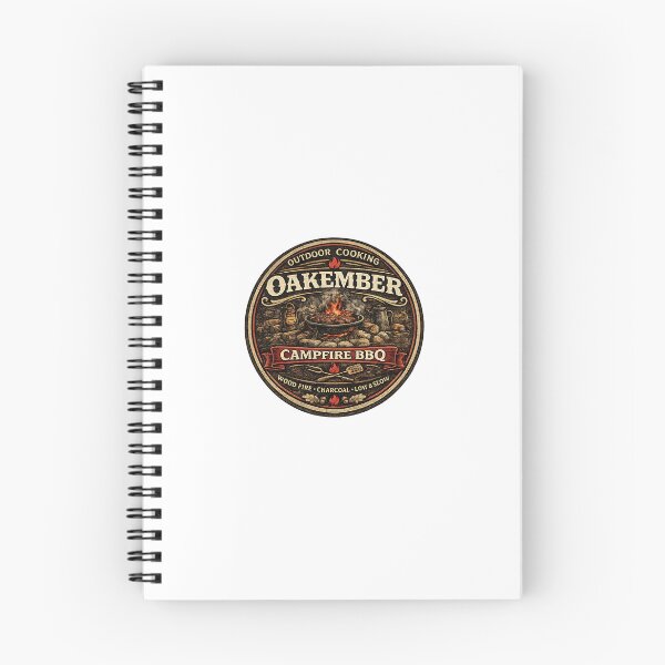 Item preview, OakEmber Campfire BBQ | Vintage Outdoor Cooking Badge designed and sold by OakEmber.