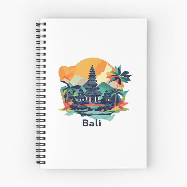 Item preview, Bali Indonesia Travel Poster - Abstract Tropical Island Temple Art designed and sold by OzzFrequency.