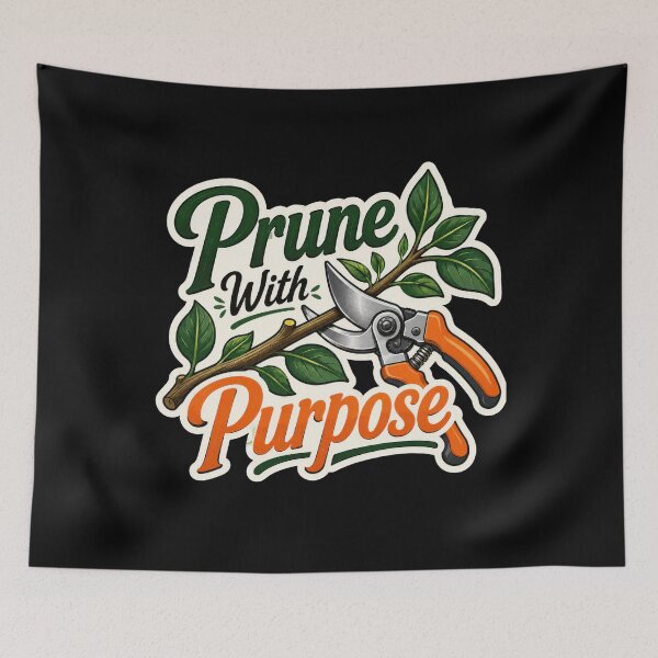 Item preview, Prune With Purpose – Gardening Shears and Branch  designed and sold by Sketchlegacy.