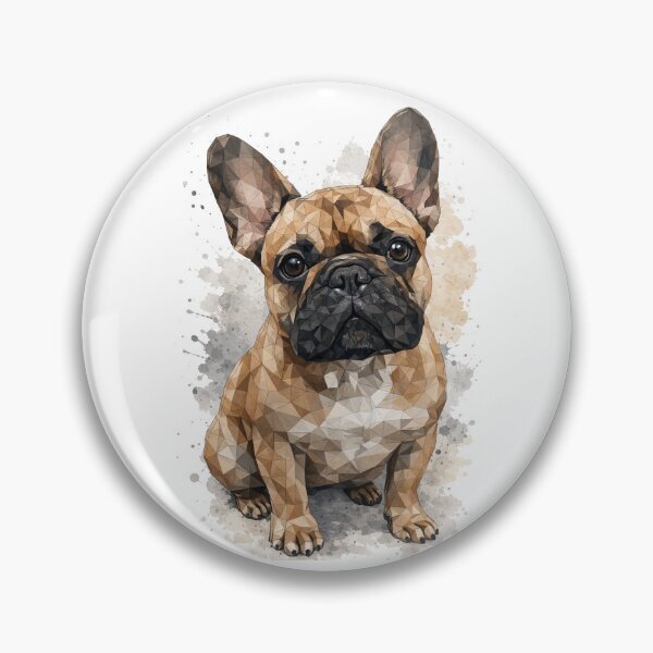 Item preview, Low Poly Frenchie Dog Illustration Modern Pet Lover Gift designed and sold by shallia.