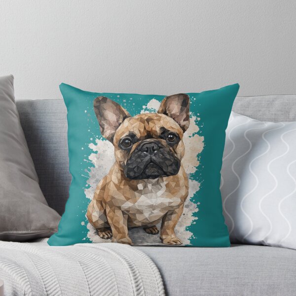Item preview, Low Poly Frenchie Dog Illustration Modern Pet Lover Gift designed and sold by shallia.