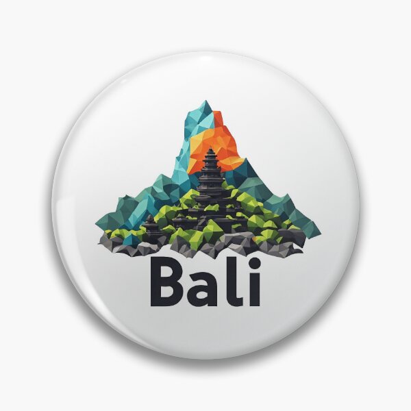 Item preview, Copy of Bali Indonesia Travel Poster - Abstract Tropical Island Temple Art designed and sold by OzzFrequency.