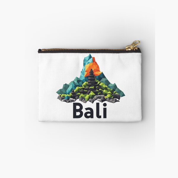 Item preview, Copy of Bali Indonesia Travel Poster - Abstract Tropical Island Temple Art designed and sold by OzzFrequency.