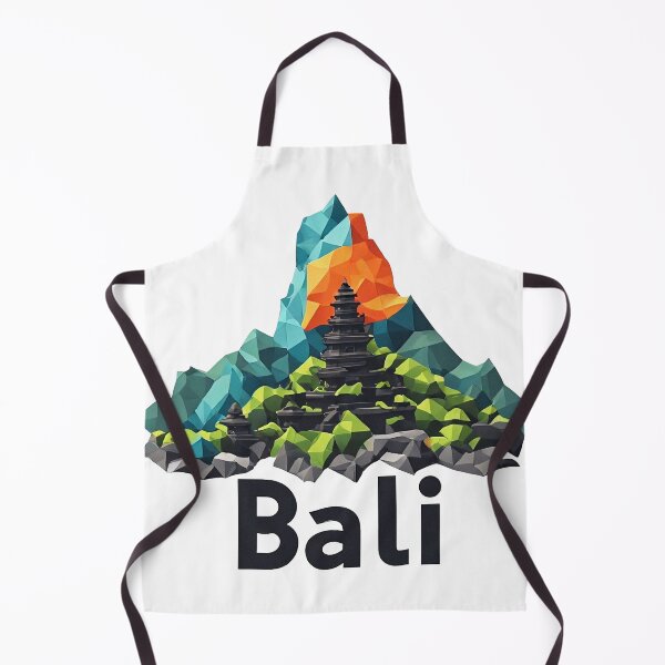 Item preview, Copy of Bali Indonesia Travel Poster - Abstract Tropical Island Temple Art designed and sold by OzzFrequency.