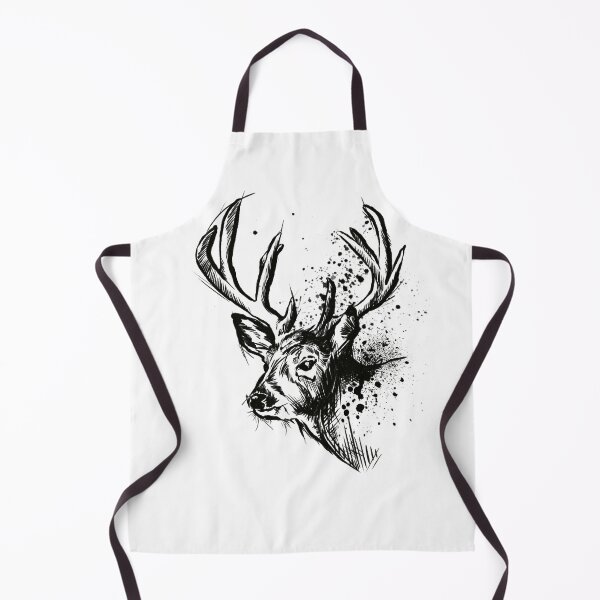 Item preview, Majestic Deer Ink Splatter Sketch designed and sold by Inkversed.