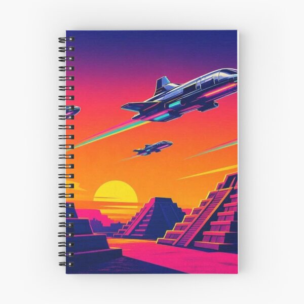 Item preview, Neon Skies – Futuristic Pyramids designed and sold by Dogandesighn.