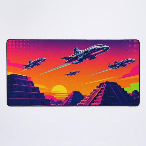 Item preview, Neon Skies – Futuristic Pyramids designed and sold by Dogandesighn.