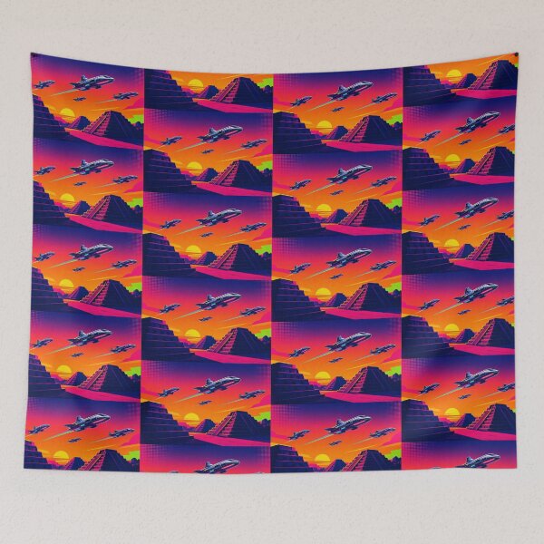 Item preview, Neon Skies – Futuristic Pyramids designed and sold by Dogandesighn.