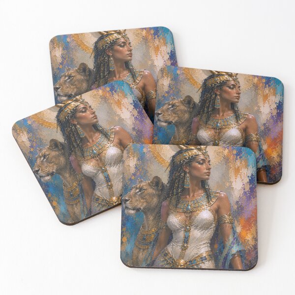 Item preview, Egyptian Goddess Mesechenet painting. designed and sold by GalleryKauffeld.