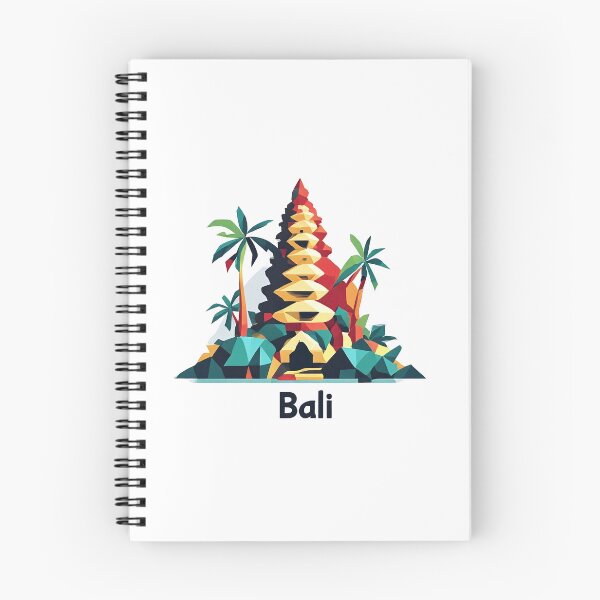 Item preview, Bali Indonesia Travel Poster - Abstract Tropical Island Temple Art designed and sold by OzzFrequency.