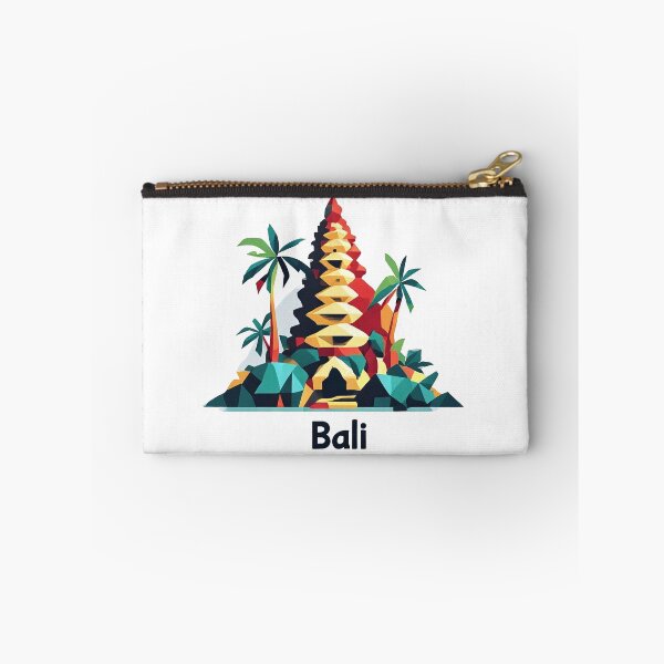 Item preview, Bali Indonesia Travel Poster - Abstract Tropical Island Temple Art designed and sold by OzzFrequency.