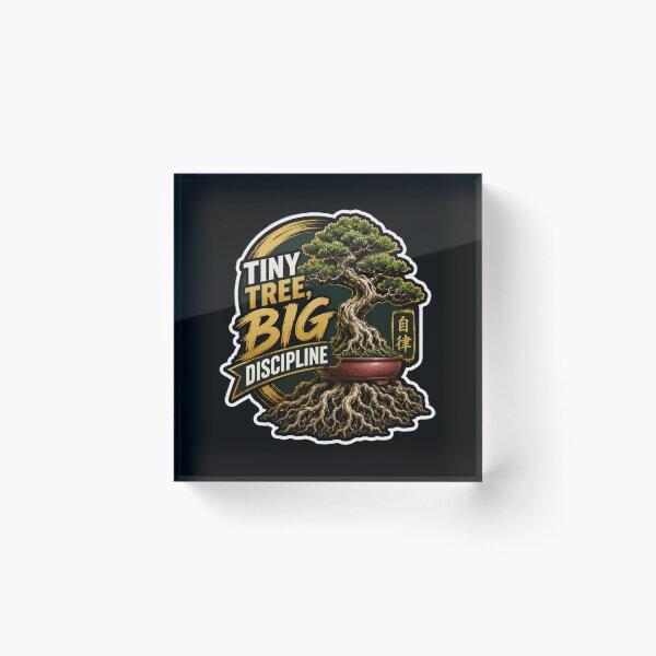 Item preview, Tiny Tree, Big Discipline – Bonsai Growth  designed and sold by Sketchlegacy.