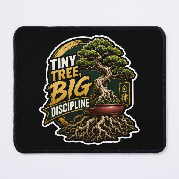 Item preview, Tiny Tree, Big Discipline – Bonsai Growth  designed and sold by Sketchlegacy.