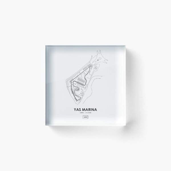 Item preview, Mapa de rutas de Yas Marina - Emiratos Árabes Unidos designed and sold by andreanastasio.