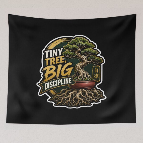 Item preview, Tiny Tree, Big Discipline – Bonsai Growth  designed and sold by Sketchlegacy.