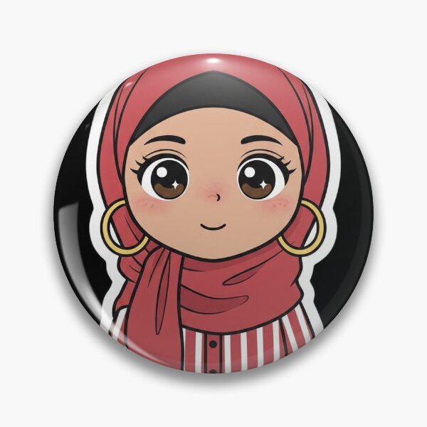 Item preview, Red Stripes & Gold Hoops Sticker designed and sold by TheModernMuslimah.