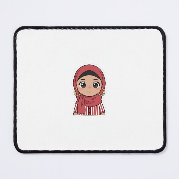 Item preview, Red Stripes & Gold Hoops Sticker designed and sold by TheModernMuslimah.
