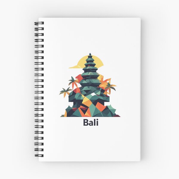Item preview, Bali Indonesia Travel Poster - Abstract Tropical Island Temple Art designed and sold by OzzFrequency.