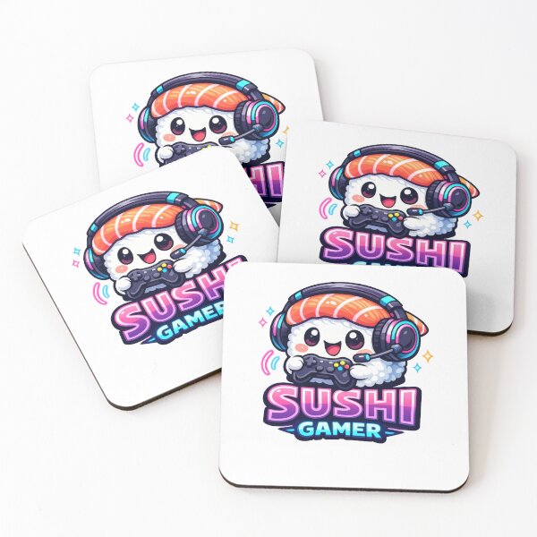 Item preview, Sushi Gamer Cute Food Sticker designed and sold by TheRealTaria.