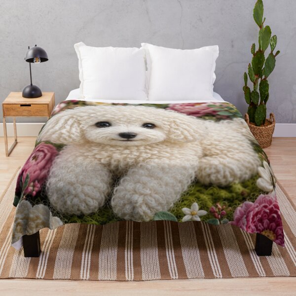 Item preview,  Little dog in a field of flowers designed and sold by Galart58.