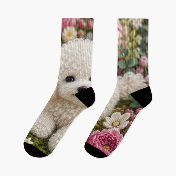 Item preview,  Little dog in a field of flowers designed and sold by Galart58.