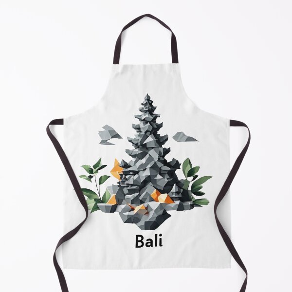 Item preview, Bali Indonesia Travel Poster - Abstract Tropical Island Temple Art designed and sold by OzzFrequency.