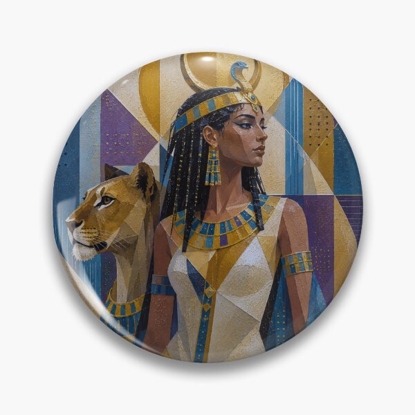 Item preview, Mesechenet Egyptian Goddess painting. designed and sold by GalleryKauffeld.