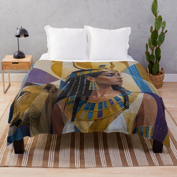 Item preview, Mesechenet Egyptian Goddess painting. designed and sold by GalleryKauffeld.