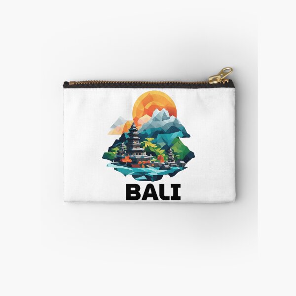 Item preview, Copy of Bali Indonesia Travel Poster - Abstract Tropical Island Temple Art designed and sold by OzzFrequency.