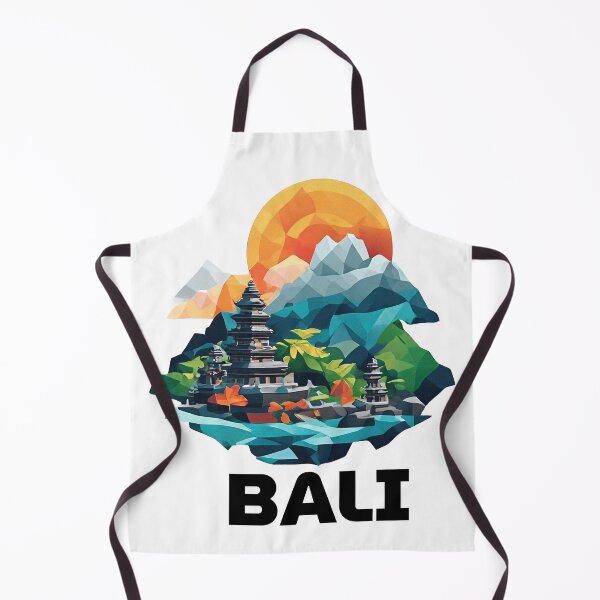Item preview, Copy of Bali Indonesia Travel Poster - Abstract Tropical Island Temple Art designed and sold by OzzFrequency.