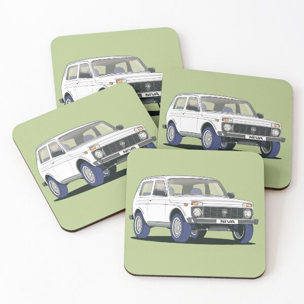 Item preview, Lada Niva 4x4 in White designed and sold by Webazoot Industries - Car Art.