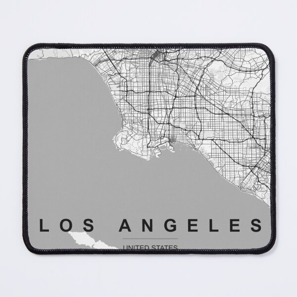 Item preview, Los Angeles Black Line Map designed and sold by cosmoroutine.