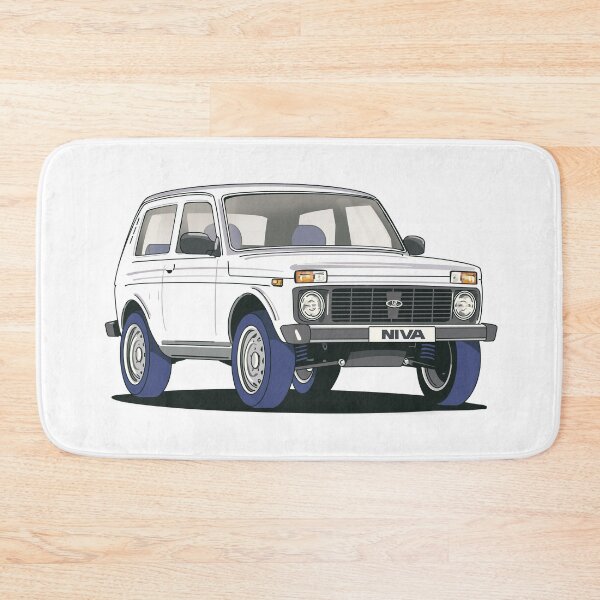 Item preview, Lada Niva 4x4 in White designed and sold by Webazoot Industries - Car Art.
