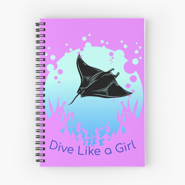 Item preview, Dive Like a Girl Manta designed and sold by bebebolo.