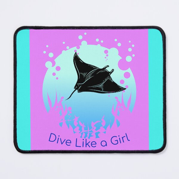 Item preview, Dive Like a Girl Manta designed and sold by bebebolo.