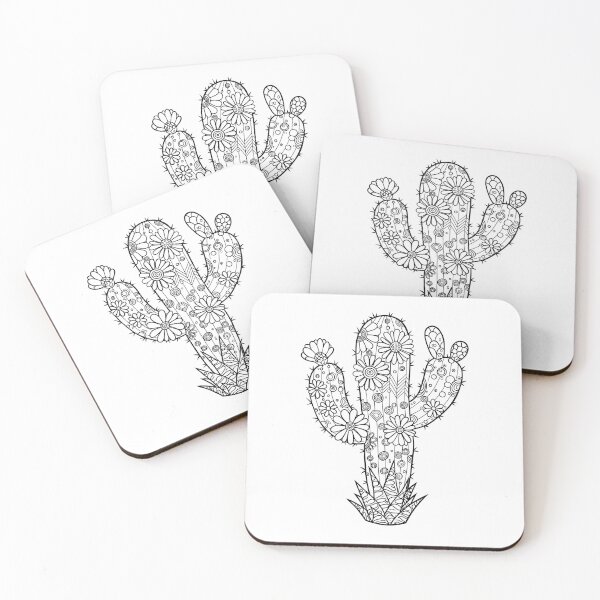 Item preview, Floral Boho Cactus Illustration designed and sold by ArtPer-design.