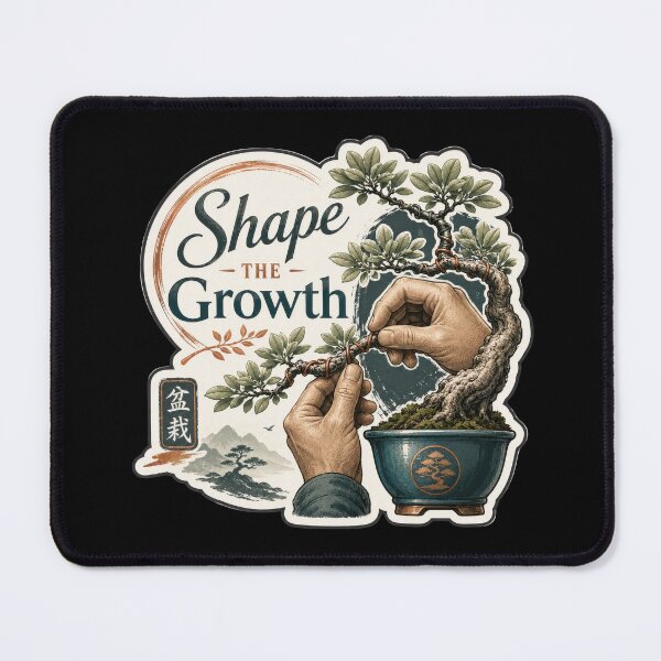 Item preview, Shape the Growth – Bonsai Training Art designed and sold by Sketchlegacy.