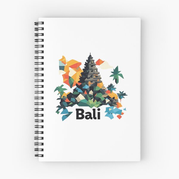 Item preview, Bali Indonesia Travel Poster - Abstract Tropical Island Temple Art designed and sold by OzzFrequency.