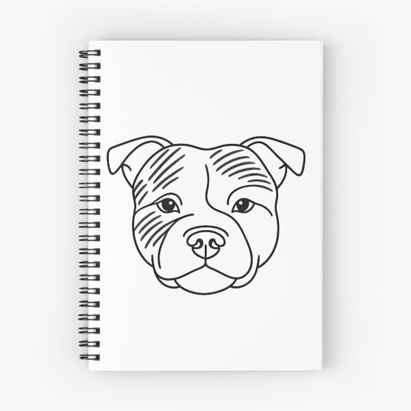 Item preview, Minimalist Staffordshire Bull Terrier designed and sold by BestFriendTees.