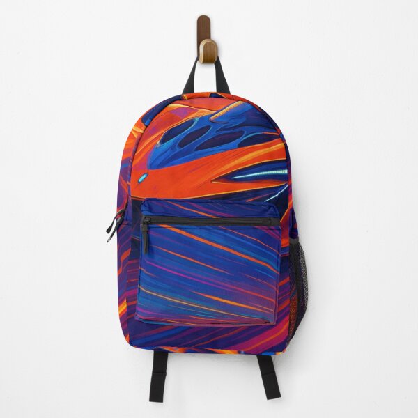 Item preview, Orange Hypercar Vortex - Abstract Neon Speed Art designed and sold by Nexus Space.