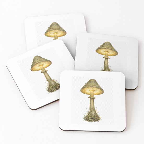 Item preview, Luminous Mushroom Art for a Night-Shift Nurse — Glowing Vintage Botanical Gift Print designed and sold by Brackenlume Studio.