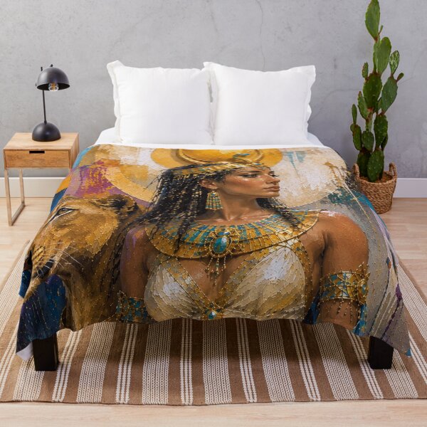 Item preview, Mesechenet Egyptian Goddess painting. designed and sold by GalleryKauffeld.